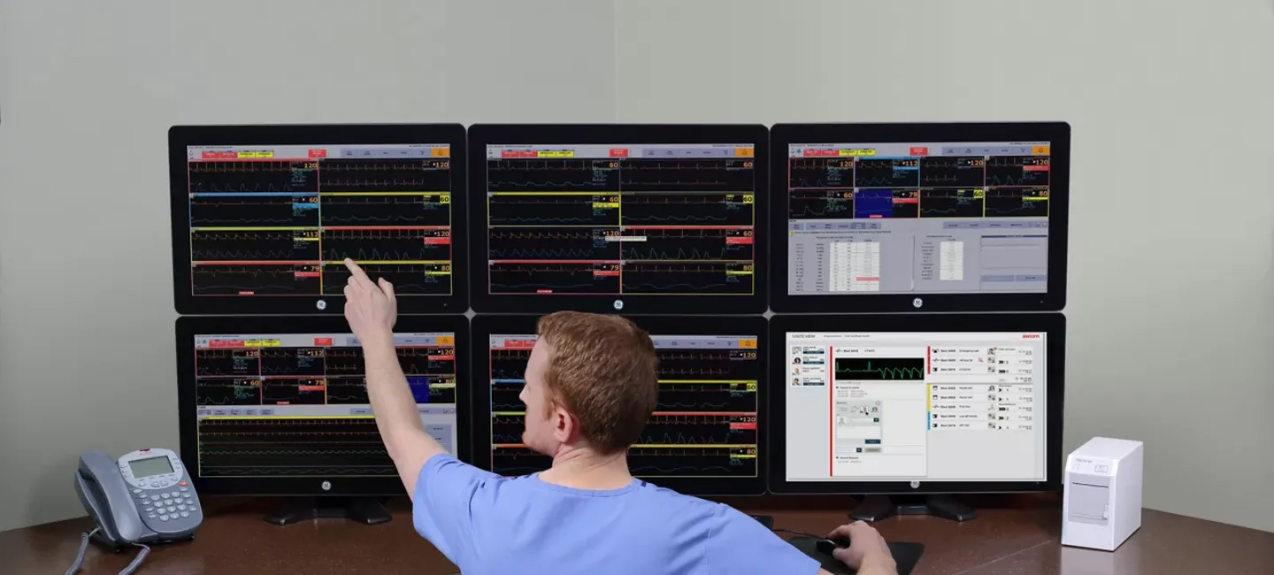 GE centralized and decentralized patient monitoring